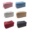 EG10304 Tweed Zip Around Cosmetic Pouch - MiMi Wholesale