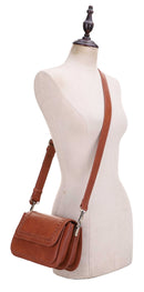 EJ60118 - 7 Val Whipstitch Detail Crossbody Bag - MiMi Wholesale