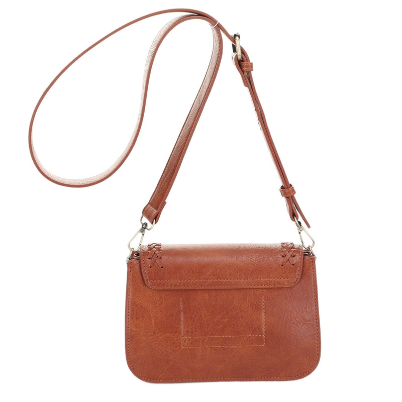 EJ60118 - 7 Val Whipstitch Detail Crossbody Bag - MiMi Wholesale