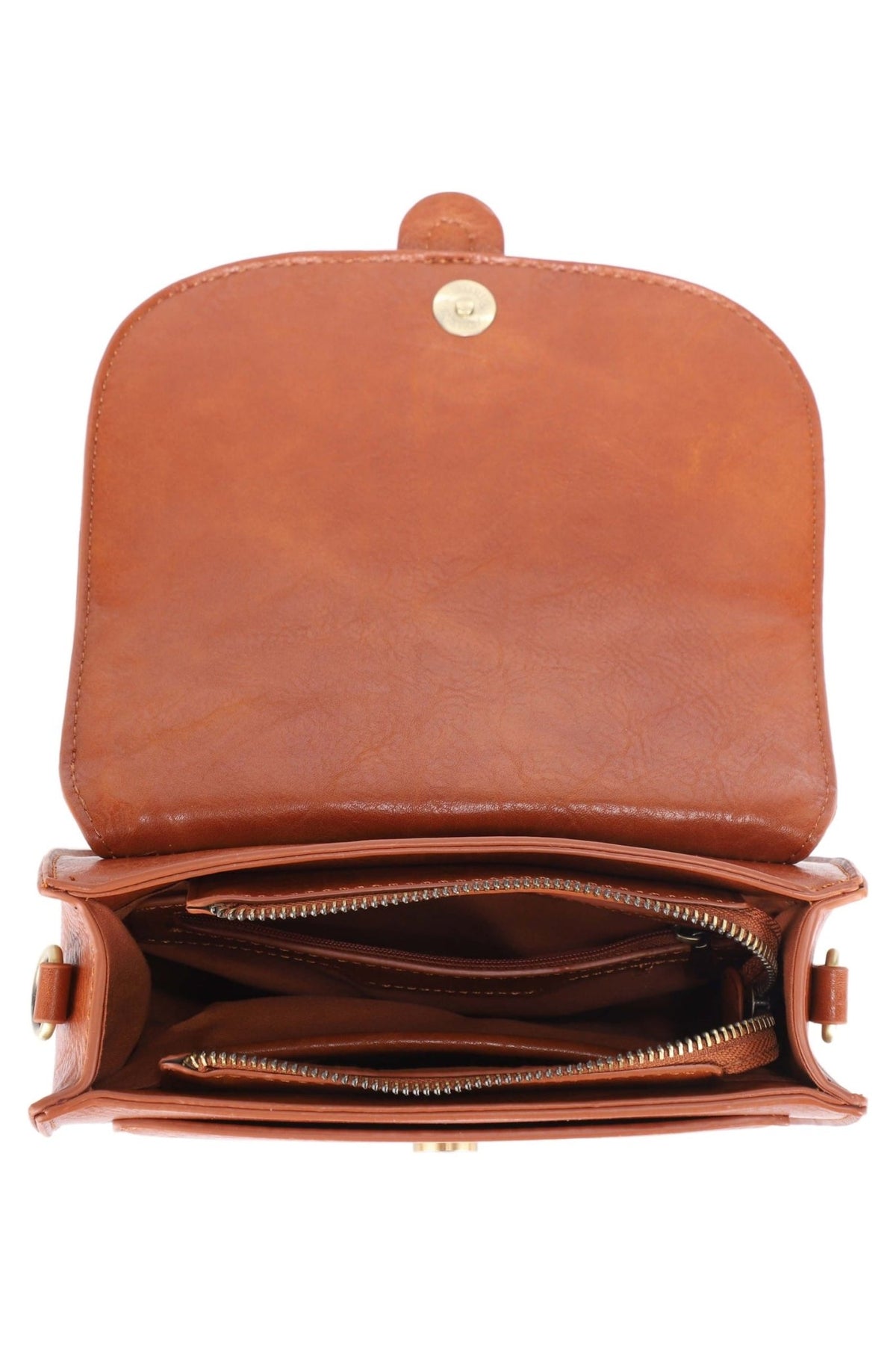 EJ60119-8C Clara Cow Print Saddle Crossbody Bag - MiMi Wholesale