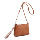 EJ60150 - 6 Lana Crossbody Bag With Chevron Strap - MiMi Wholesale