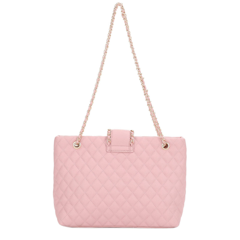 EJ60187 Quilted Tote Bag With Chain Strap - MiMi Wholesale