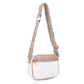 EJ60195 Two Tone Crossbody Bag With Guitar Strap - MiMi Wholesale