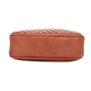 EJ60195 Two Tone Crossbody Bag With Guitar Strap - MiMi Wholesale