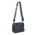 EJ60197 Mila 3 Compartment Crossbody Bag With Guitar Strap - MiMi Wholesale