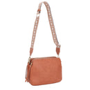 EJ60197 Mila 3 Compartment Crossbody Bag With Guitar Strap - MiMi Wholesale