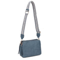 EJ60197 Mila 3 Compartment Crossbody Bag With Guitar Strap - MiMi Wholesale