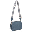 EJ60197 Mila 3 Compartment Crossbody Bag With Guitar Strap - MiMi Wholesale