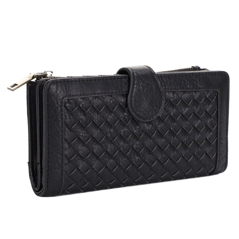 EJ60265 Crissy Woven Wallet - MiMi Wholesale