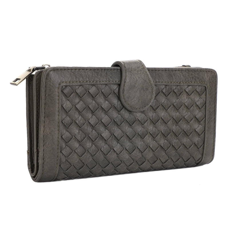 EJ60265 Crissy Woven Wallet - MiMi Wholesale