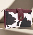 EJ60267-7C Cow Print Wallet - MiMi Wholesale