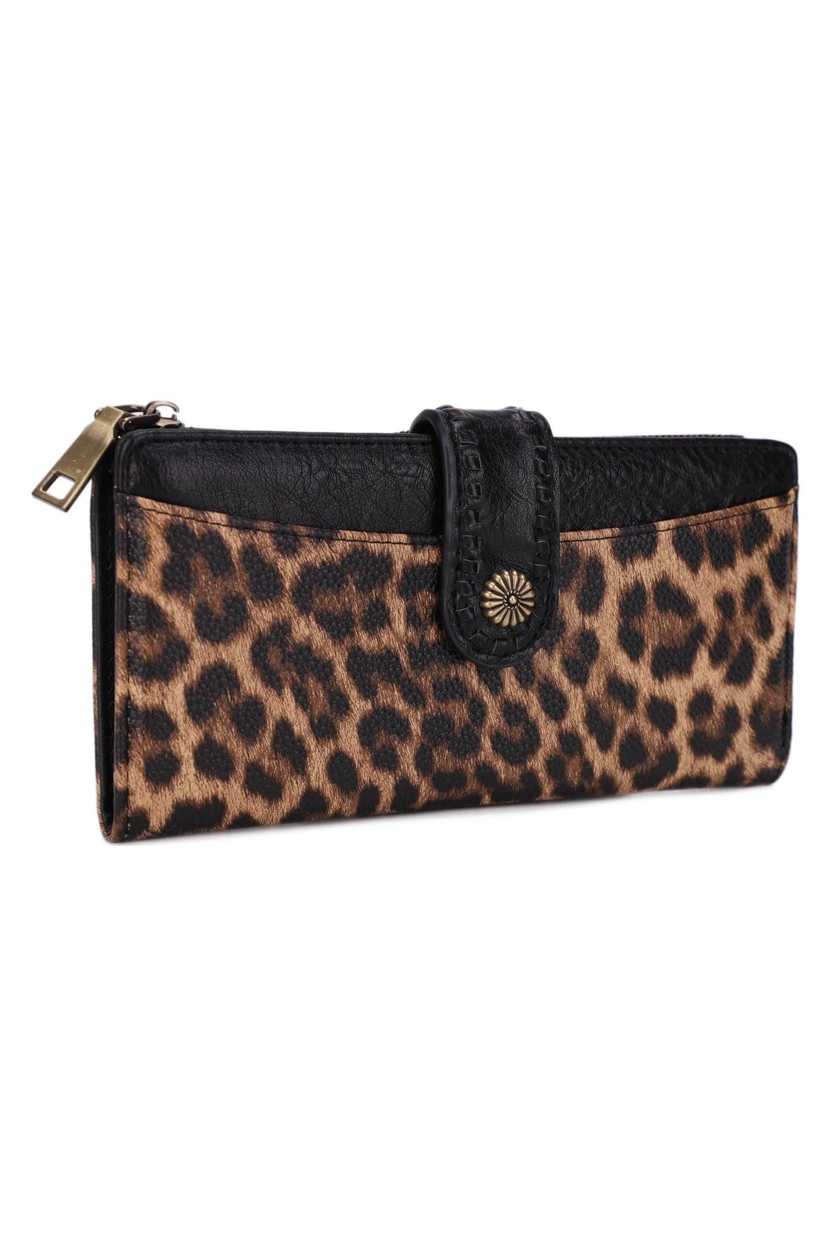 EJ60267-8PL Nora Leopard Print Slim Wallet - MiMi Wholesale