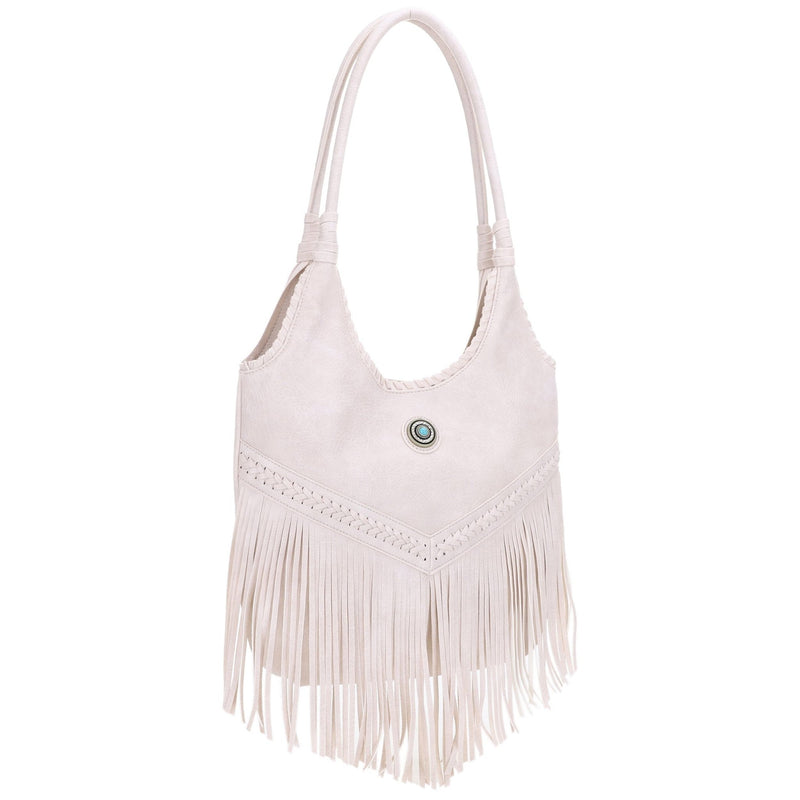 EJ60273 Sierra Western Fringe Hobo Tote Bag - MiMi Wholesale