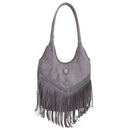 EJ60273SU Faux Suede Western Fringe Tote Bag - MiMi Wholesale