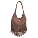 EJ60273SU Faux Suede Western Fringe Tote Bag - MiMi Wholesale
