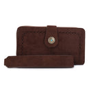 EJ60286SU Harper Faux Suede Wallet - MiMi Wholesale