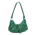 EJ60292 Grunge Buckle Baguette Shoulder Bag - MiMi Wholesale