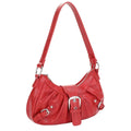 EJ60292 Grunge Buckle Baguette Shoulder Bag - MiMi Wholesale