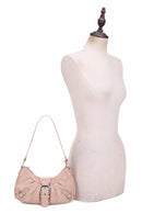 EJ60292 Grunge Buckle Baguette Shoulder Bag - MiMi Wholesale