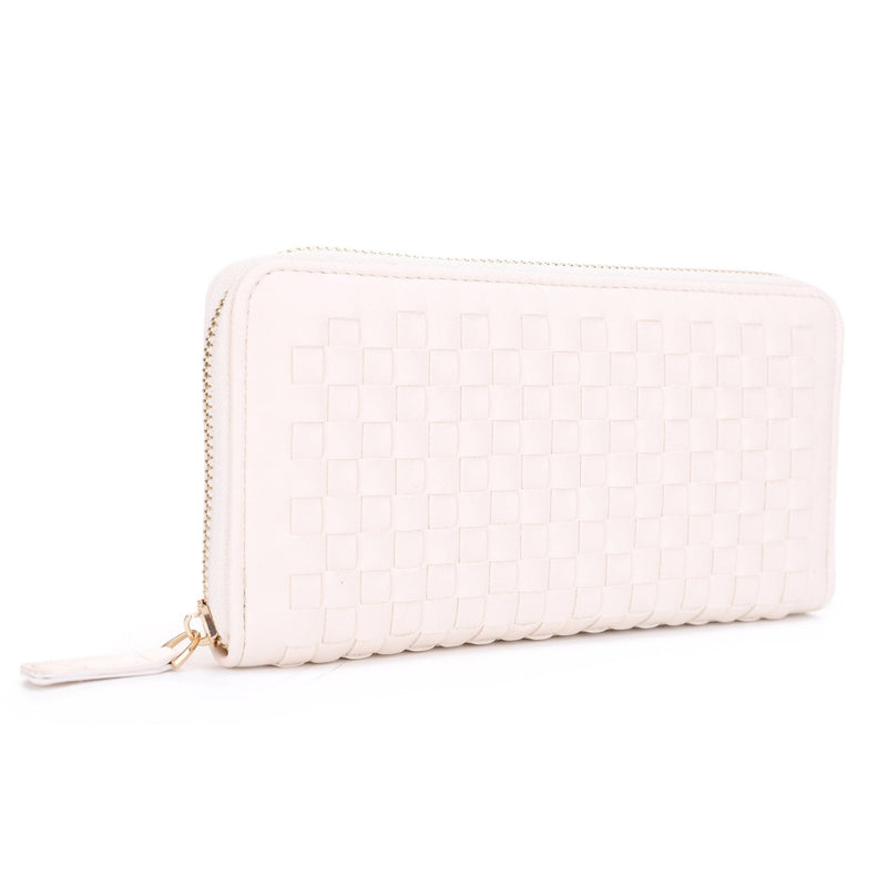 EJ60301 Yoona Woven Zip Wallet - MiMi Wholesale