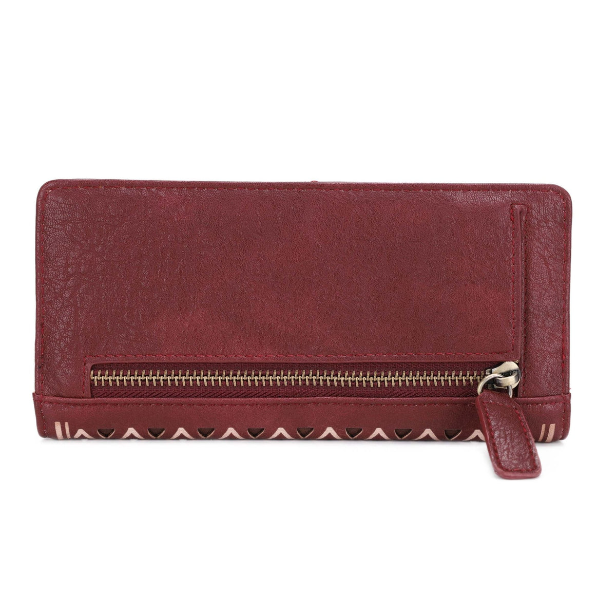 EJ60361 Diamond Pattern Laser Cut Out Wallet - MiMi Wholesale
