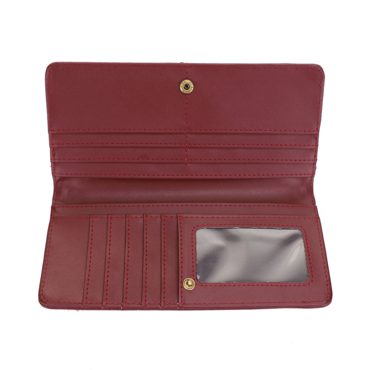 EJ60361 Diamond Pattern Laser Cut Out Wallet - MiMi Wholesale