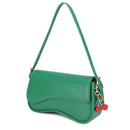 EJ60375 Emilie Baguette Shoulder Bag With Cherry Charm - MiMi Wholesale