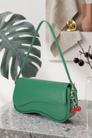 EJ60375 Emilie Baguette Shoulder Bag With Cherry Charm - MiMi Wholesale