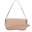 EJ60375 Emilie Baguette Shoulder Bag With Cherry Charm - MiMi Wholesale