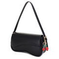 EJ60375 Emilie Baguette Shoulder Bag With Cherry Charm - MiMi Wholesale