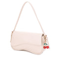 EJ60375 Emilie Baguette Shoulder Bag With Cherry Charm - MiMi Wholesale