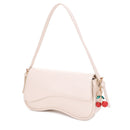 EJ60375 Emilie Baguette Shoulder Bag With Cherry Charm - MiMi Wholesale
