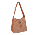 EJ60376 - 6 Arla Straw Hobo Tote - MiMi Wholesale