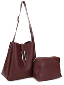 EJ60376 Naeli Tote Bag With Pouch - MiMi Wholesale