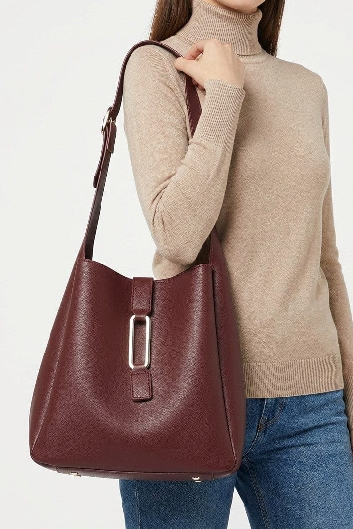 EJ60376 Naeli Tote Bag With Pouch - MiMi Wholesale