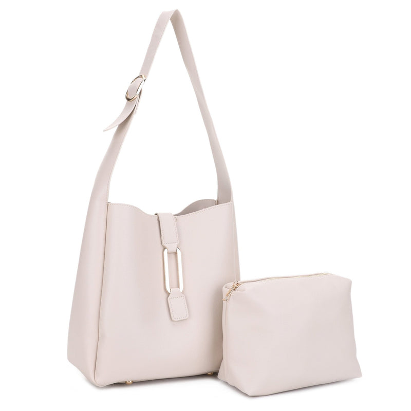 EJ60376 Naeli Tote Bag With Pouch - MiMi Wholesale