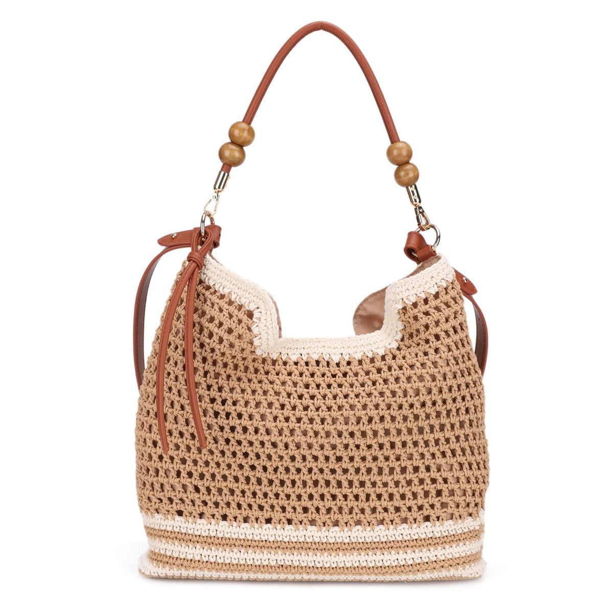 EJ60388 Elia Crochet Crossbody/Tote Bag - MiMi Wholesale