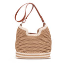 EJ60388 Elia Crochet Crossbody/Tote Bag - MiMi Wholesale
