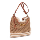 EJ60388 Elia Crochet Crossbody/Tote Bag - MiMi Wholesale