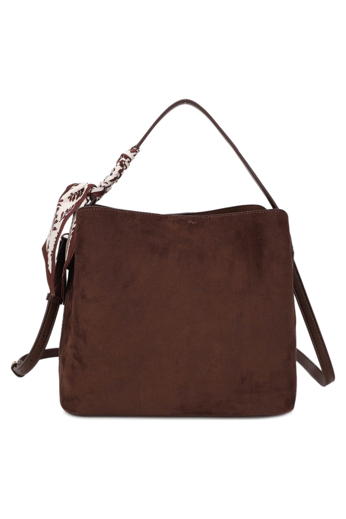 EJ60541SU Nora Shoulder Bag with Scarf - MiMi Wholesale