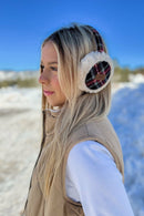 EM2339 Plaid Pattern Earmuffs - MiMi Wholesale
