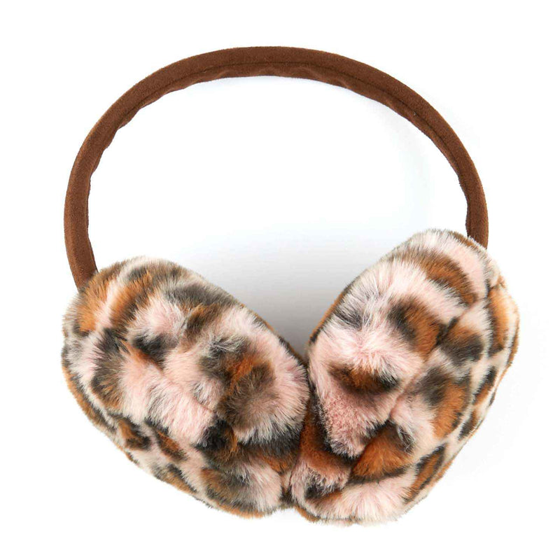 EM2364 Leopard Print Earmuffs - MiMi Wholesale