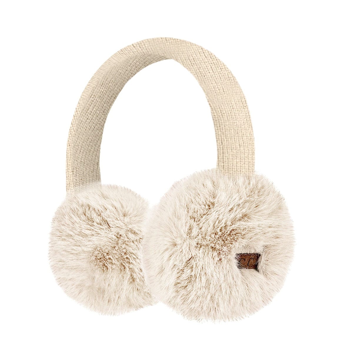 EMS0155 Faux Mink Fur Knitted Earmuffs - MiMi Wholesale