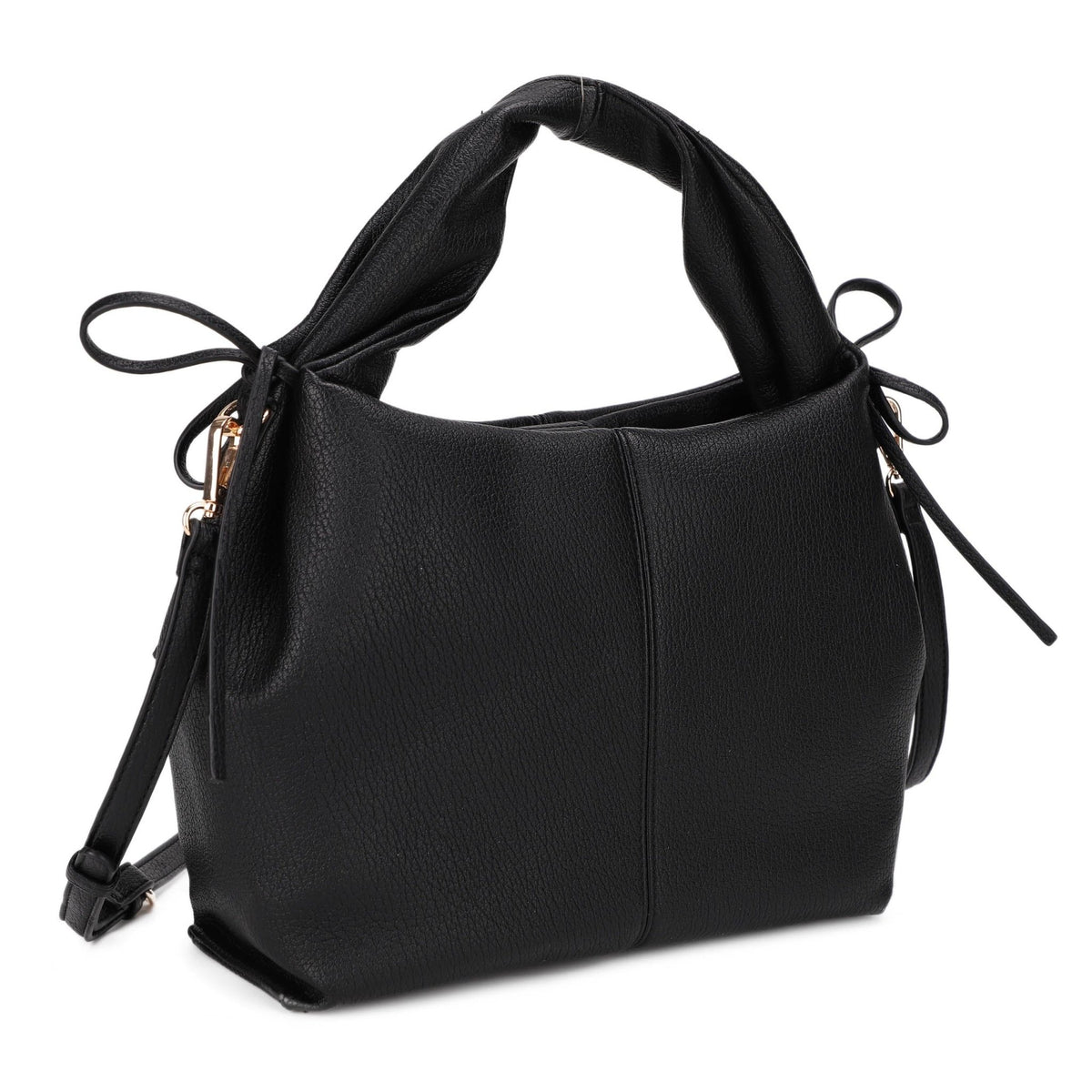 ES32298 Bonnie Satchel/Crossbody Bag With Ribbon Detail - MiMi Wholesale