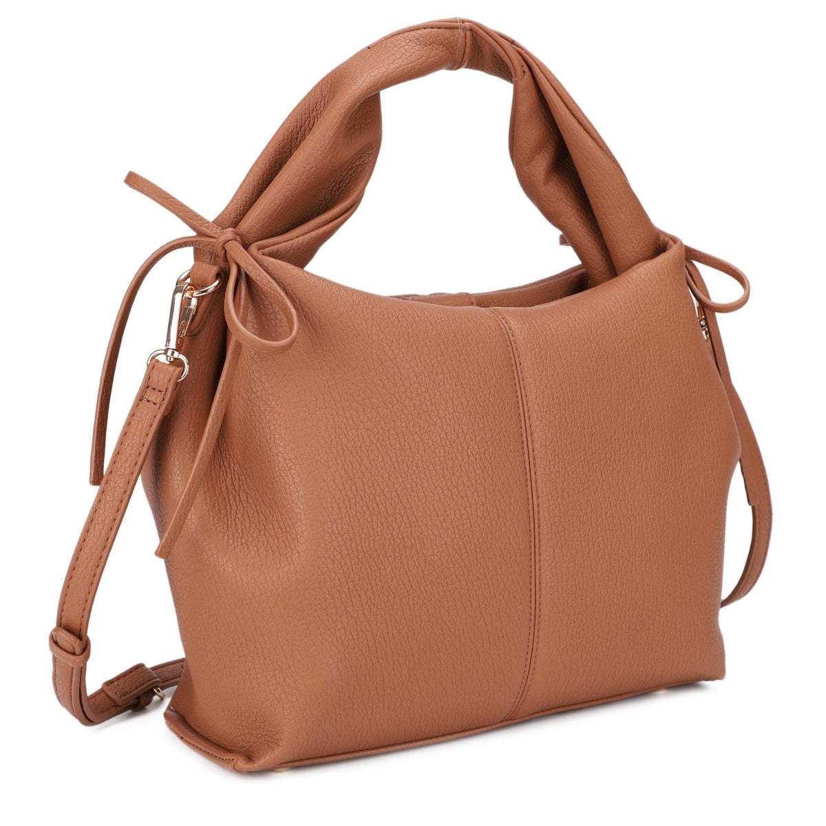 ES32298 Bonnie Satchel/Crossbody Bag With Ribbon Detail - MiMi Wholesale