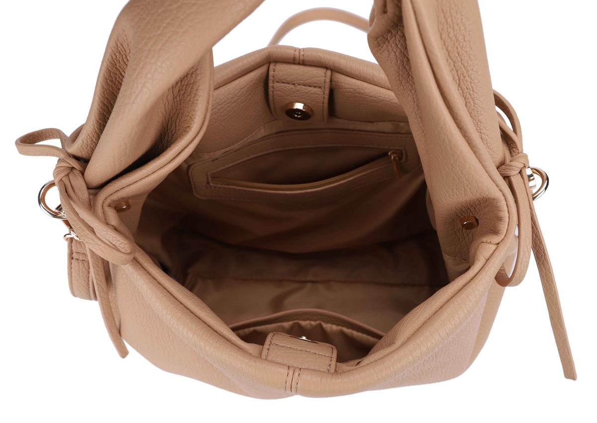 ES32298 Bonnie Satchel/Crossbody Bag With Ribbon Detail - MiMi Wholesale