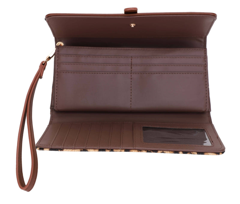 ES60163 - 9 Grace Leopard Long Wallet - MiMi Wholesale