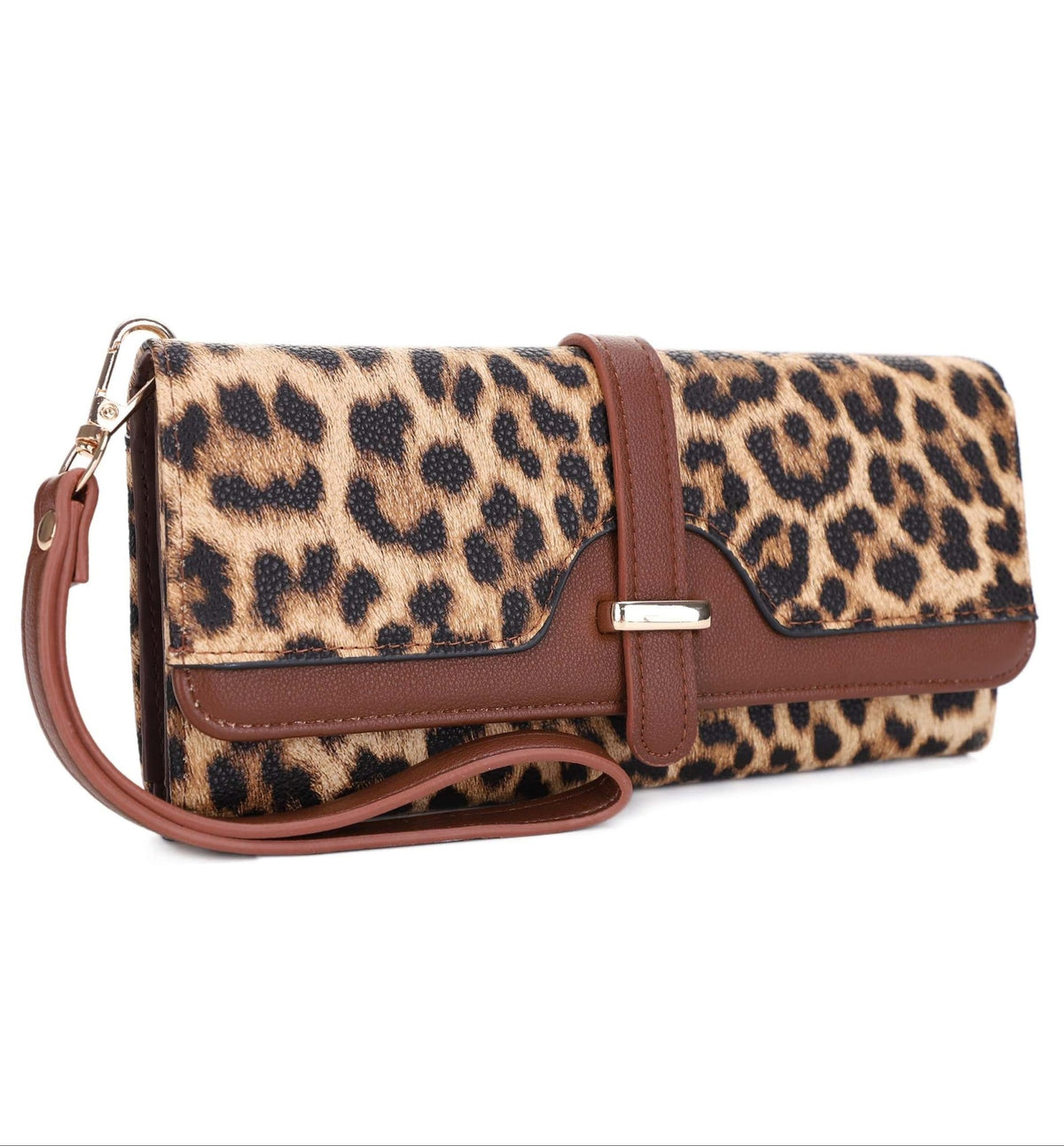 ES60163 - 9 Grace Leopard Long Wallet - MiMi Wholesale