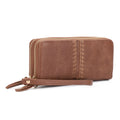 ES60164 - 6 Sherrie Double Zipper Wallet - MiMi Wholesale