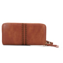 ES60164 - 6 Sherrie Double Zipper Wallet - MiMi Wholesale